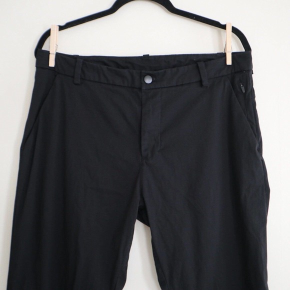 Lululemon Men's 34 Commission Pant Classic Swift Cotton M5440S Black - Picture 3 of 11